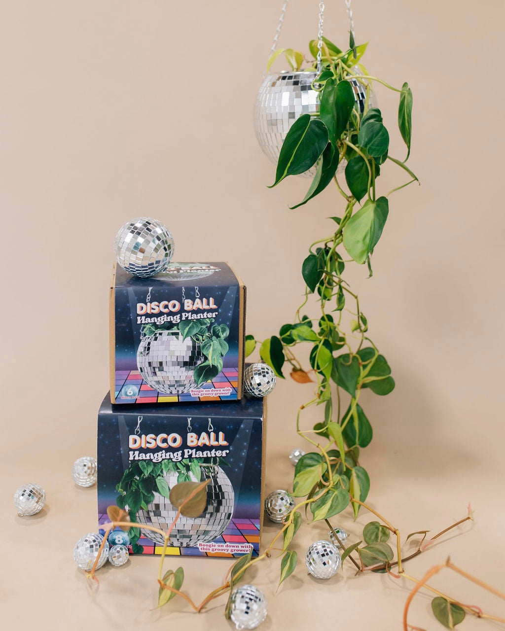 Disco Ball Hanging Planter