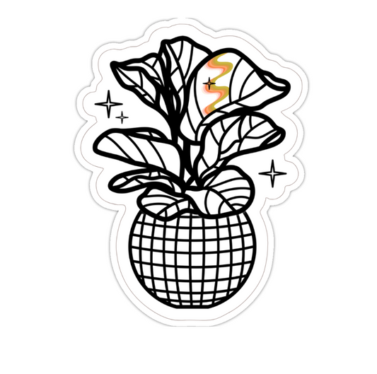 Iris & Rae Fiddle Leaf Disco Sticker